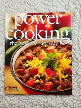Power Cooking The Quick & Easy Way Cookbook Tristar 2014 Paperback Recipe Booklt